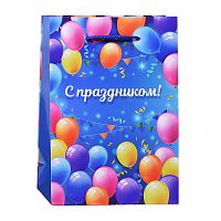 Пакет подарочный с глянцевой ламинацией 14x20x6,5 см (МS) Воздушное поздравление,128г