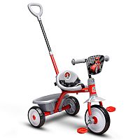 Велосипед трехколесный Rocket 138-RD, колеса EVA 10"/8", цвет красный/серый следы сборки, сколы лкп,