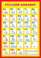 Стенд для школы РУССКИЙ АЛФАВИТ, 0,42*0,59м