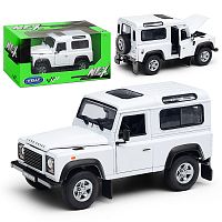 Машинка 1:24 Land Rover Defender I, белый