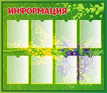 Стенд для школы ИНФОРМАЦИЯ (Растения), 1,15*1м