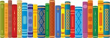 Интерьерная наклейка КНИГИ, 2*0,7м