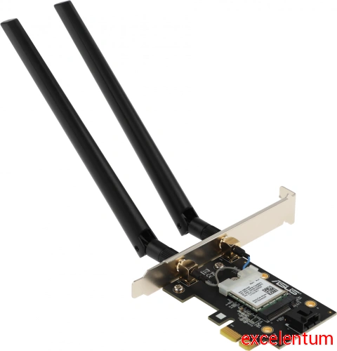 Сетевой адаптер Wi-Fi + Bluetooth Asus PCE-AXE5400 фото 2