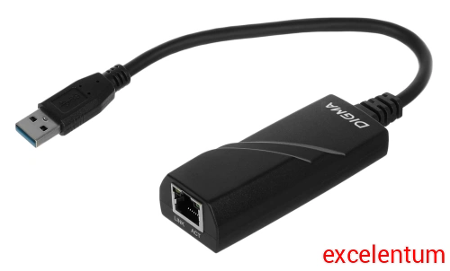 Сетевой адаптер Gigabit Ethernet Digma D-USB3-LAN1000 Сетевой адаптер Gigabit Ethernet Digma D-USB3-LAN1000