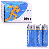 Батарея щелочная Mirex LR03 / AAA 1,5V, в упаковке 40 шт.,(4)