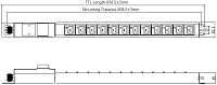 Блок распределения питания Powercom  PDU-63AV12-12I9-3P