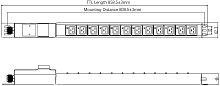 Блок распределения питания Powercom  PDU-63AV12-12I9-3P