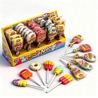 Карамель на палочке "Crazy Ланч" 15г*30шт