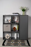 Стеллаж Вместительные полки (серый)