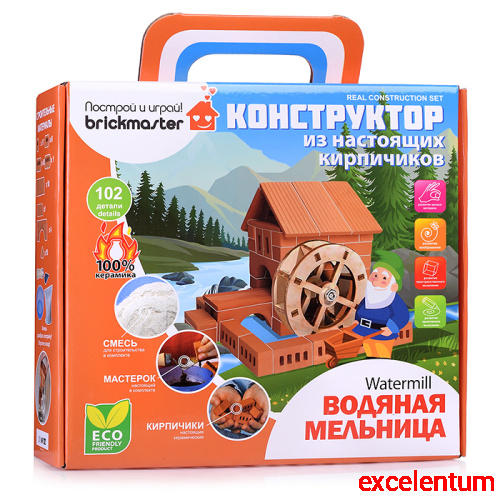 Конструктор керамический для детского творчества "Водяная мельница" Конструктор керамический для детского творчества "Водяная мельница"