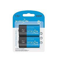 Батарейка солевая Vixion R20P - D2 (блистер 2шт)