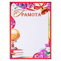 Грамота школьная А4 (для принтера, бумага мелованная 170 г/м)