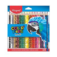 Карандаши цветные 24 цв. "Color'peps" декорированный корпус