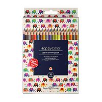 Карандаши цветные 36 цв. "Happycolor" 6 видов