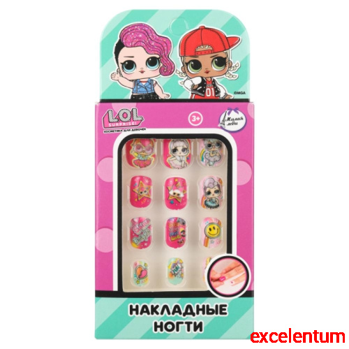 Накладные ногти "Лол"