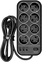 Сетевой фильтр Powercom SP-08 USB03AB 1.8м