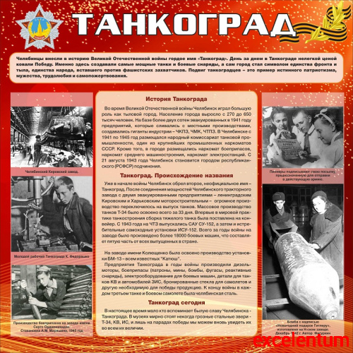 Стенд ТАНКОГРАД, 1,1*1,1м