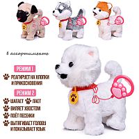 Собака "Пушок" (записывает, поёт, двигается) в пакете