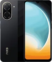 Смартфон Xiaomi Poco C71 64Gb 3Gb черный моноблок 3G 4G 2Sim 6.88" 720x1640 Android 15 Go 32Mpix 802.11 a/b/g/n/ac GPS GSM1900 FM A-GPS microSD max2048Gb