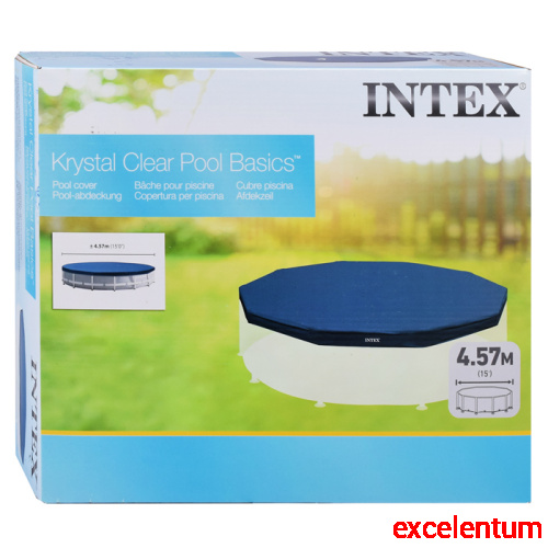 Тент на каркасный бассейн, d=457 см, 28032 INTEX Тент на каркасный бассейн, d=457 см, 28032 INTEX