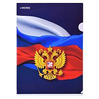 Папка-уголок "Герб" A4 (220x310 мм) 180 мкм, непрозрачная с рисунком.