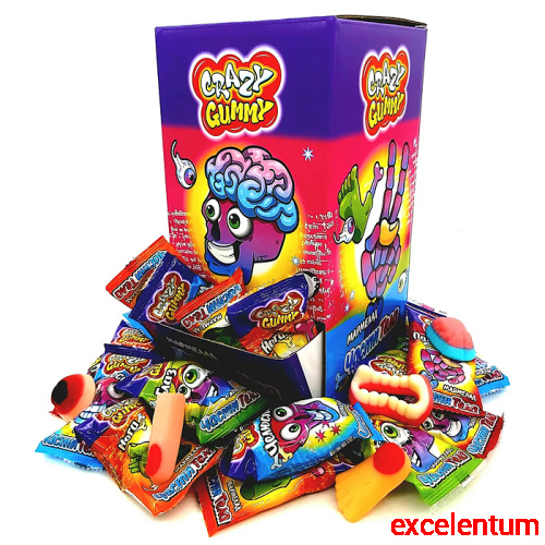 Мармелад "Crazy gummy. Части тела" 10г 75шт Мармелад "Crazy gummy. Части тела" 10г 75шт