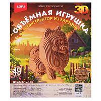 Конструктор из картона. Объёмная игрушка "Шпиц"