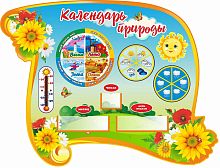 Стенд КАЛЕНДАРЬ ПРИРОДЫ для группы ПОДСОЛНУХИ, 1,1*0,84м