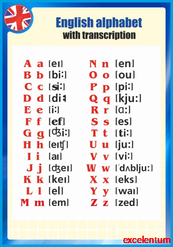 Стенд для школы ENGLISH ALPHABET. WITH TRANSCRIPTION - АНГЛИЙСКИЙ АЛФАВИТ С ТРАНСКРИПЦИЕЙ, 0,7*1м фото 2 Стенд для школы ENGLISH ALPHABET. WITH TRANSCRIPTION - АНГЛИЙСКИЙ АЛФАВИТ С ТРАНСКРИПЦИЕЙ, 0,7*1м фото 2