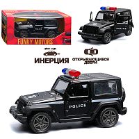Полицейская инерционная машинка вид А die-cast , 1:32