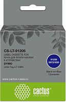 Картридж ленточный Cactus CS-LT-91205 91205 черный на синем 12x4 для Dymo Letra Tag LT-100H без чипа