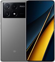 Смартфон Xiaomi Poco X6 Pro 5G 256Gb 8Gb серый моноблок 3G 4G 2Sim 6.67" 1220x2712 Android 13 64Mpix 802.11 a/b/g/n/ac/ax NFC GPS GSM900/1800 GSM1900 Protect A-GPS