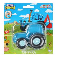Игрушка - антистресс тянучка "Синий трактор" с воздухом, 8 см, блистер, Супер Жим