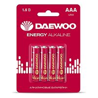 Батарейки алкалиновые DAEWOO ENERGY Alkaline LR03 BL4