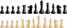 Интерьерная наклейка ШАХМАТНЫЕ ФИГУРЫ, 1,3*0,6м