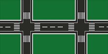 Поле для отработки ПДД, 1*0,5м