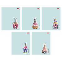 Тетрадь 48л. клетка "Alpaca fan" А5 на скобе