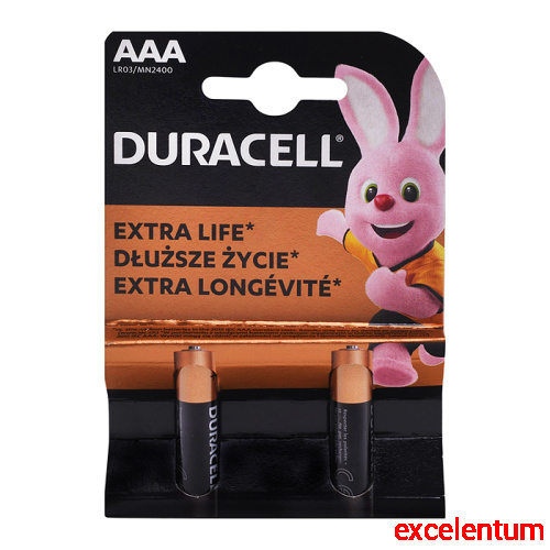 Батарейки алкалиновые DURACELL BASIC NEW LR03 BL2