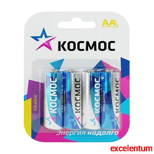 Батарейки алкалиновые Космос Classic LR6 BL4 (4шт.) Батарейки алкалиновые Космос Classic LR6 BL4 (4шт.)
