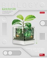 Тетрадь 48л. клетка "Техно- Биология" А5, с интерактивн. справочн. инф. на скобе