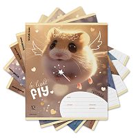 Тетрадь 12л. клетка "Fluffy"