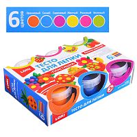 Тесто для лепки. Набор №10, 6цв. по 80 гр.