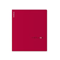 Тетрадь 48л. клетка "Simple Color" красный ламинация soft-touch+выборочный УФ-лак