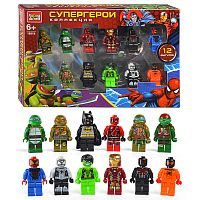 Конструктор фигурки "Супер герои" 12шт