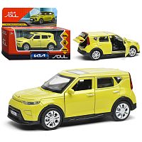 Машина металл KIA soul длина 12 см, двери, багаж., инерц, салатовый