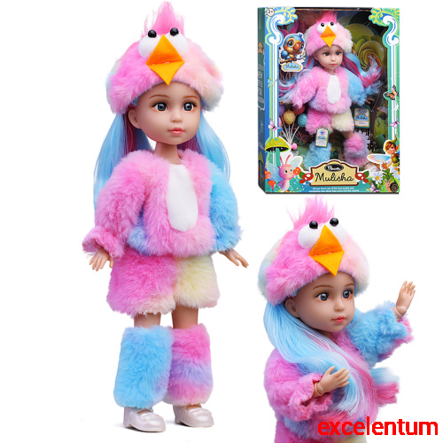Кукла "Милла" в костюме цыпленка, в коробке
