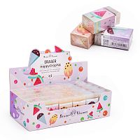 Ластик "HappyGraphix. Пломбирное мороженое" 3 цвета