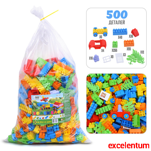 Конструктор "Комби Блок" 500 дет. Конструктор "Комби Блок" 500 дет.