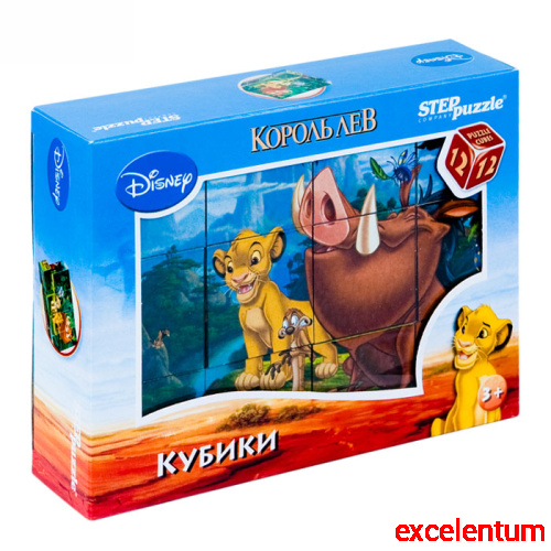Кубики 12шт "Дисней "Король Лев"