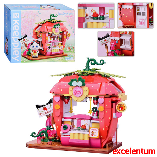 Конструктор "Клубничка" (350 дет.) в коробке Конструктор "Клубничка" (350 дет.) в коробке